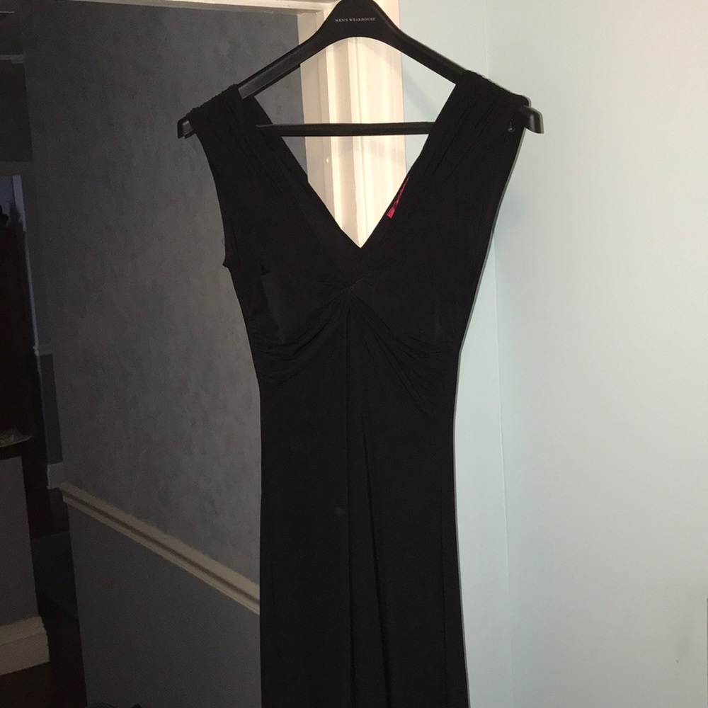 Carina black dress - full length